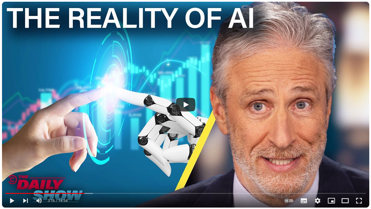 The Daily Show on Youtube, on the false promises of AI